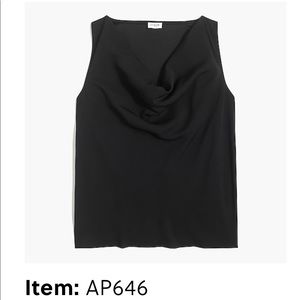 J.Crew black cowl neck tank